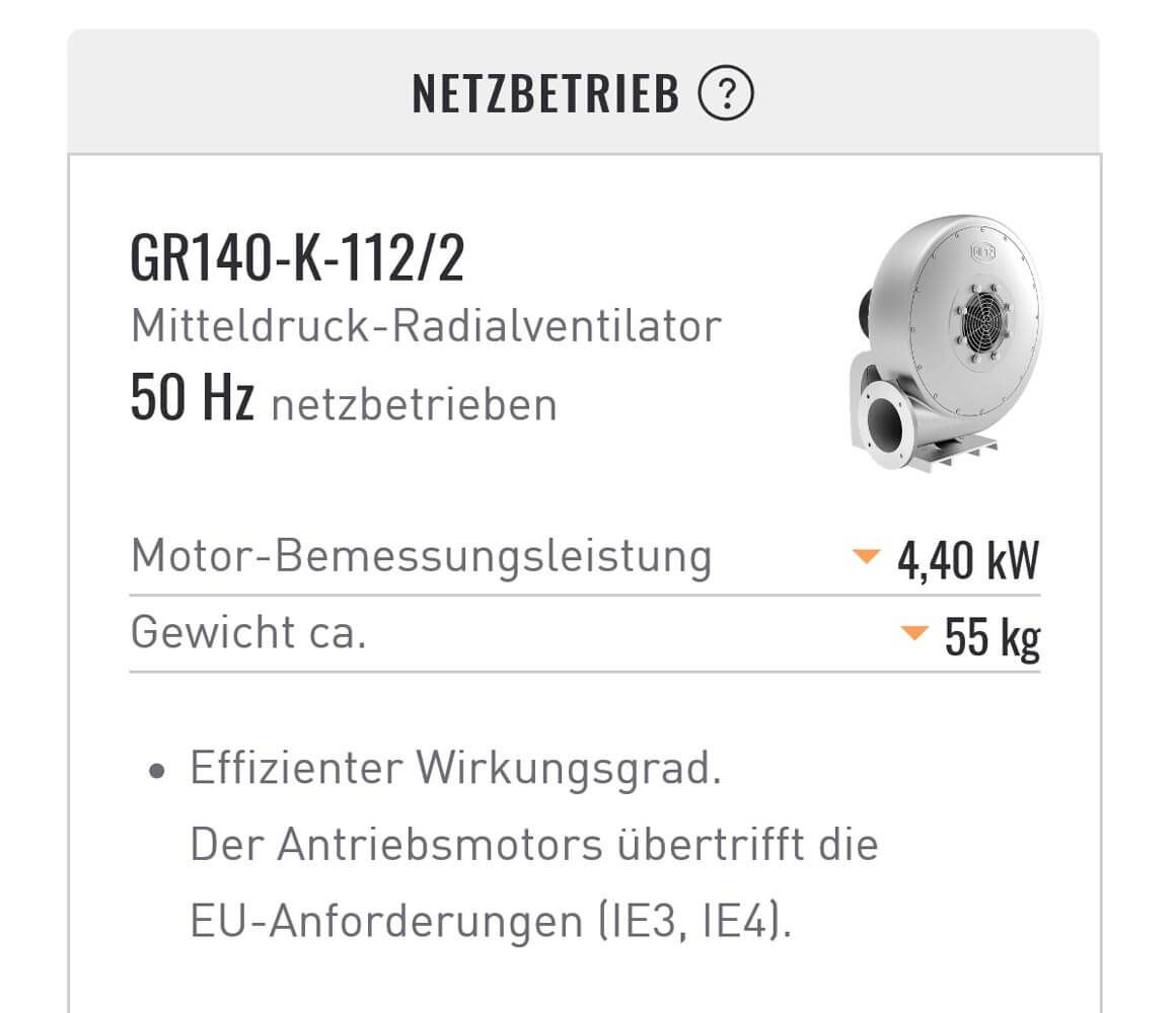 FANFINDER Netzbetrieb